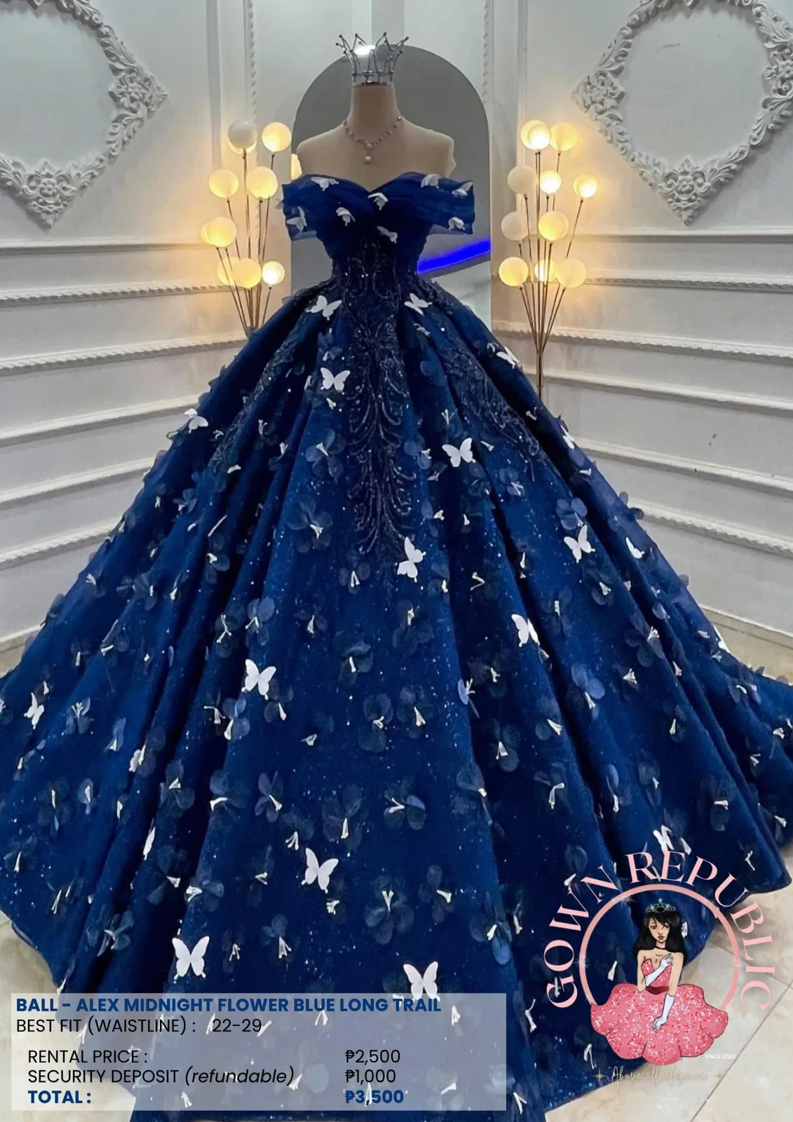 Ball Gowns: Blue 130